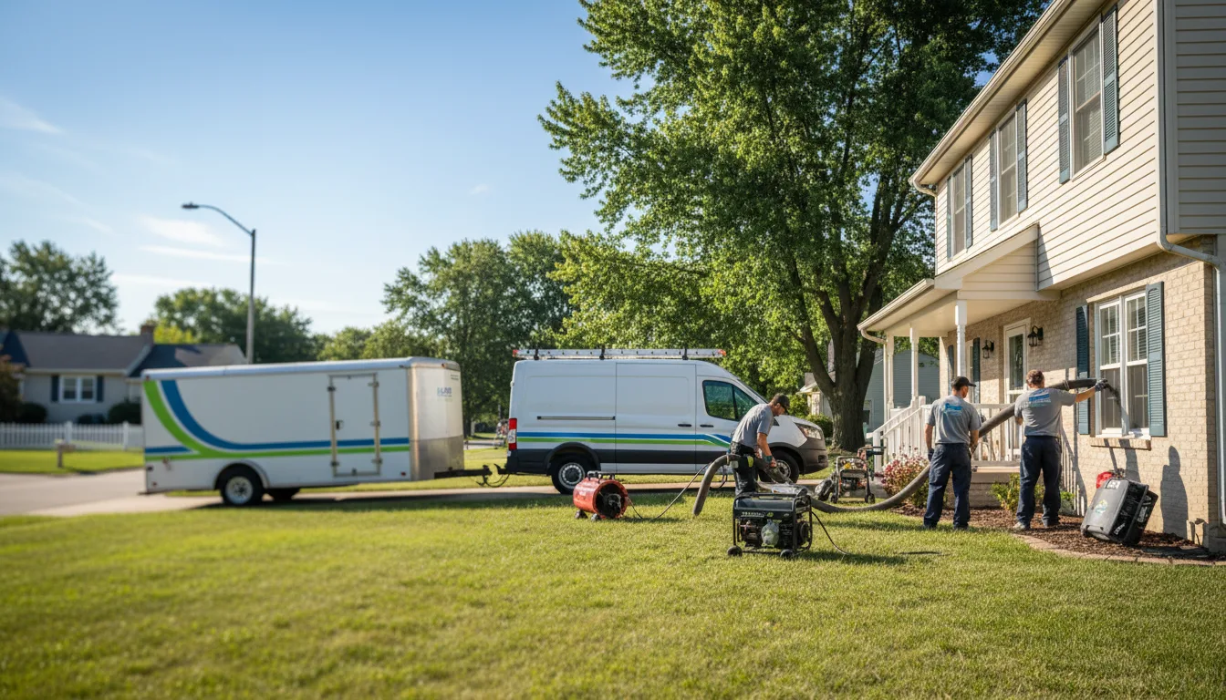 Flooded Basement Restoration And Cleanup With Repair in Eastport, MI near me